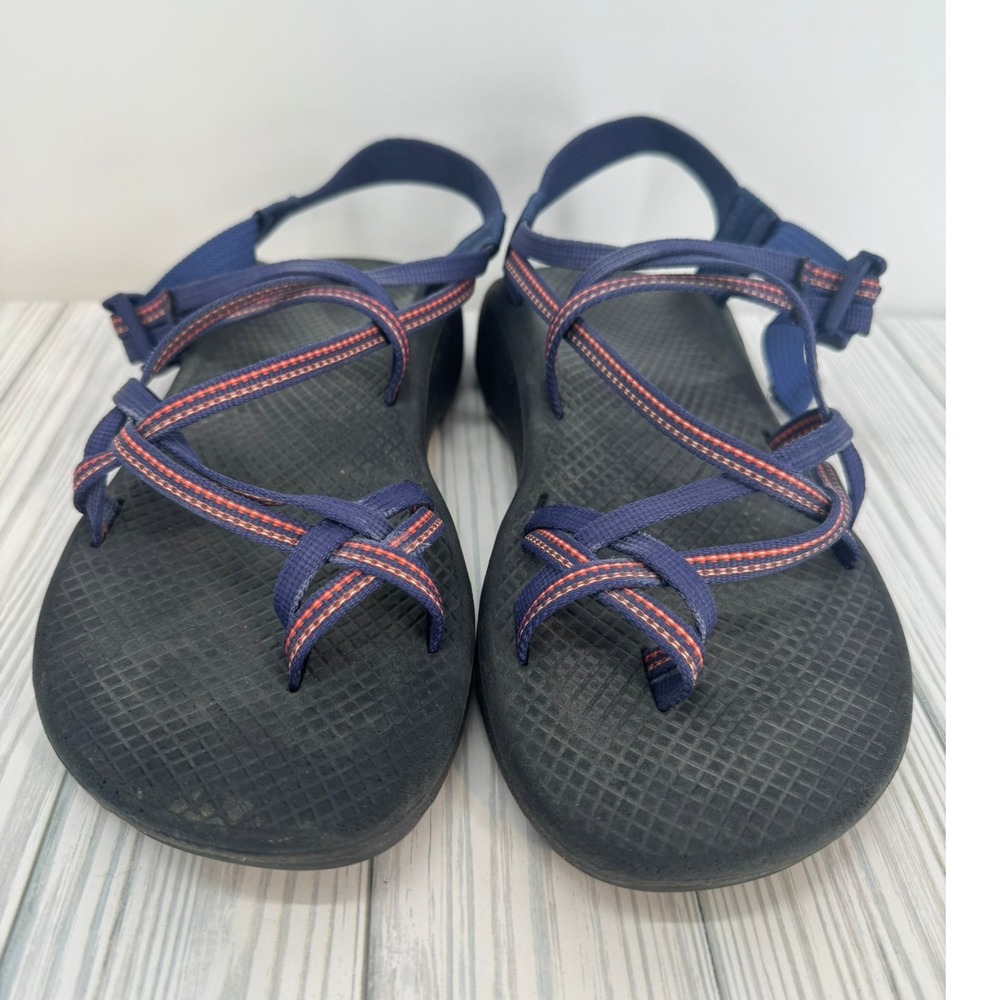 Chaco Women's‎ Z/Cloud X Strappy Sandals Adjustable Straps Size 9 Blue Orange